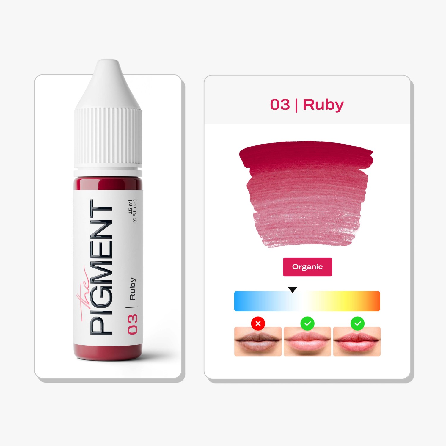 THE PIGMENT ტუჩის პიგმენტი Ruby 15 მლ.